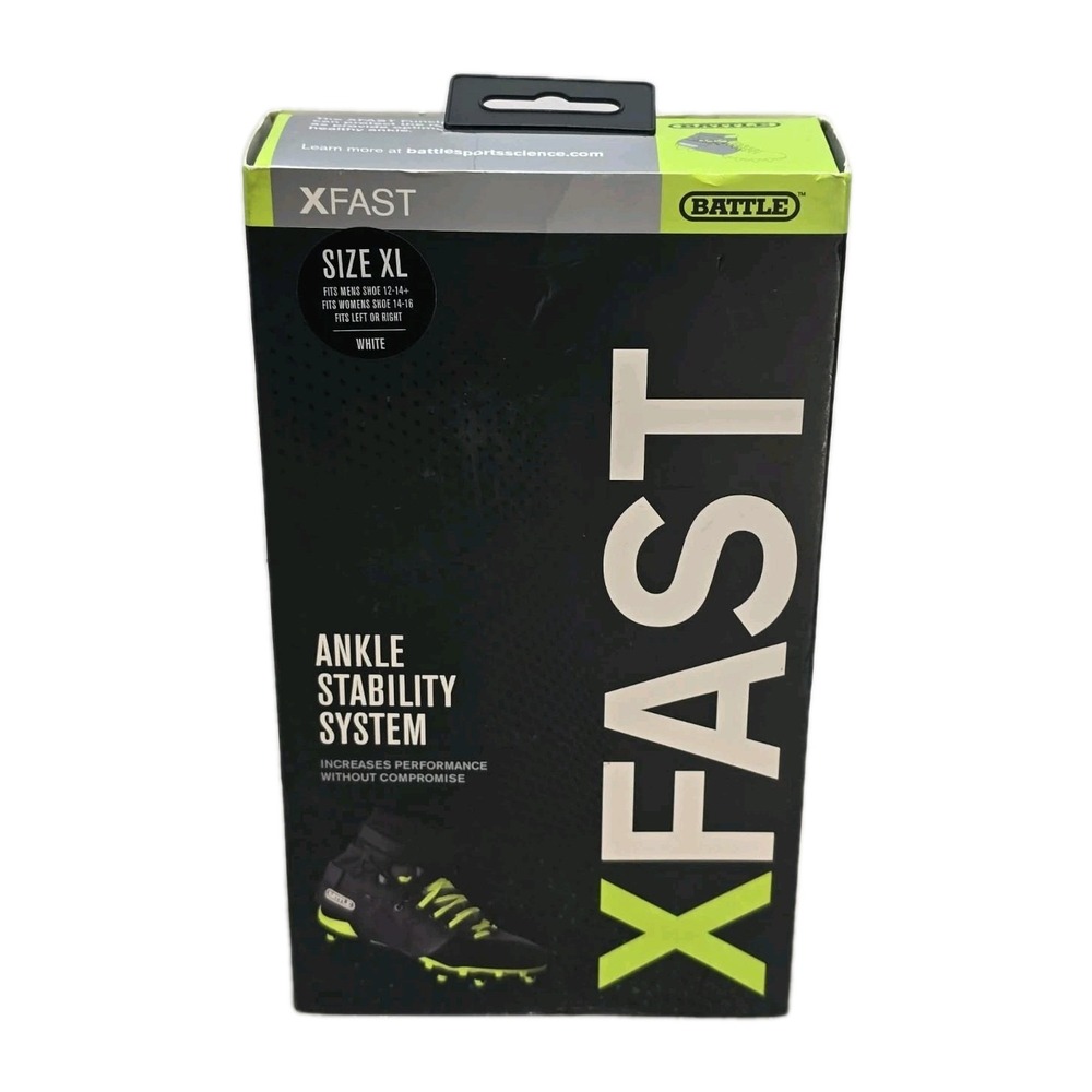 Battle XFAST Ankle Stability System XL White ⚽🏈 |‎ Open Box (OB)